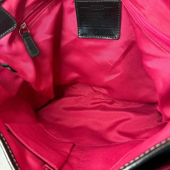 Coach Kyra Signature Black Jacquard Messenger Crossbody Bag F16553 - Picture 4 of 13